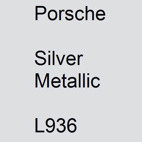 Porsche, Silver Metallic, L936.